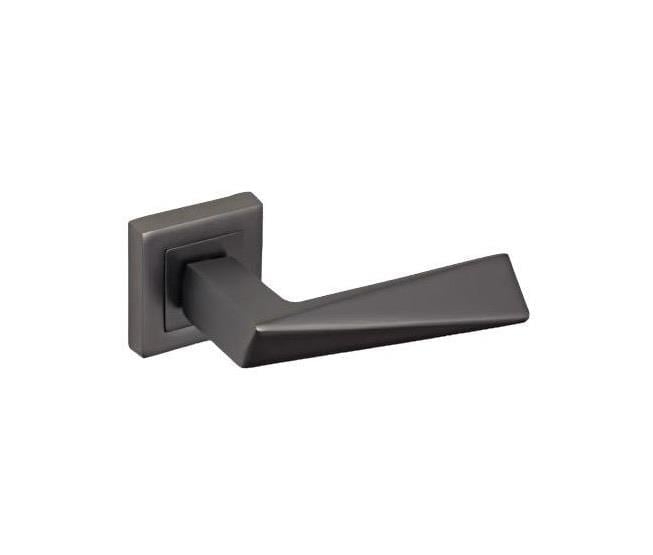 Poignée de porte Prizma avec rosace, anthracite